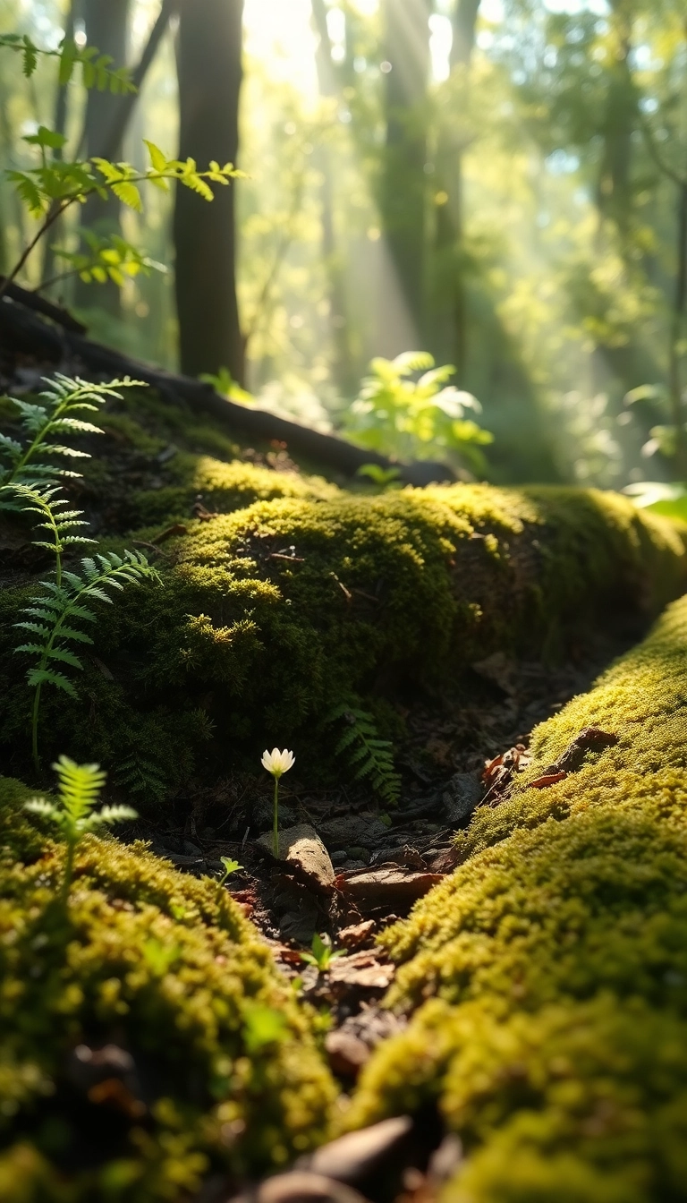 Free Spring Forest Floor iPhone Exquisite Background